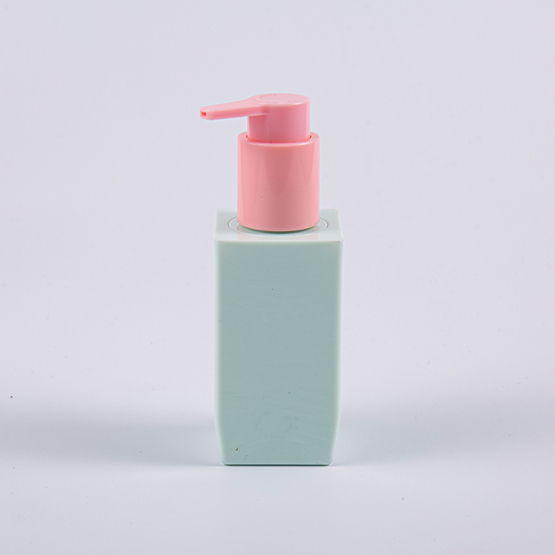 Garrafa grossa da loção da parede da forma múltipla do quadrado 50ml PETG da opção da cor com bomba plástica Garrafa grossa da loção da parede da forma múltipla do quadrado 50ml PETG da opção da cor com bomba plástica