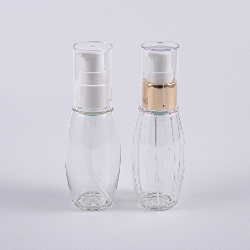 Viajar use garrafa em formato de bola PETG de 50ml com bomba Viajar use garrafa em formato de bola PETG de 50ml com bomba