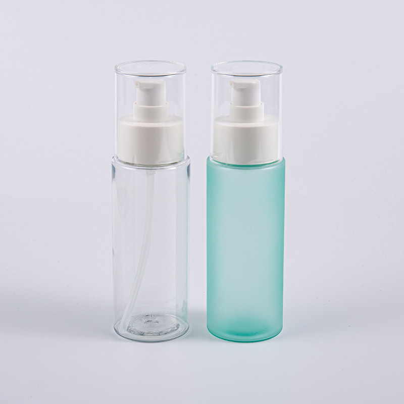 Garrafas faciais redondas do toner do ANIMAL DE ESTIMAÇÃO de 100ml Frost