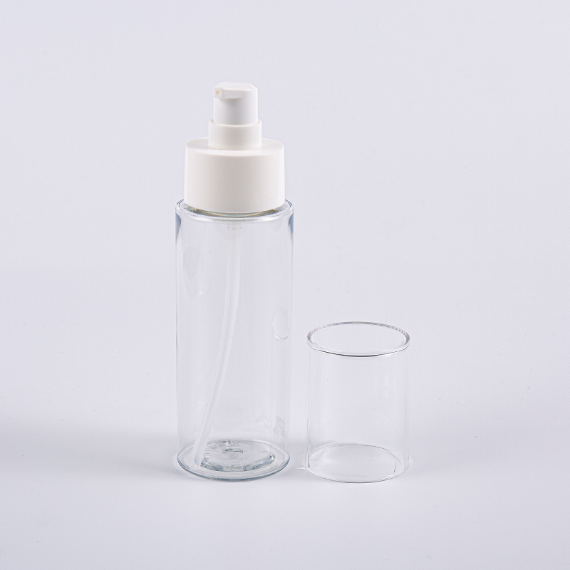 Garrafas faciais redondas do toner do ANIMAL DE ESTIMAÇÃO de 100ml Frost