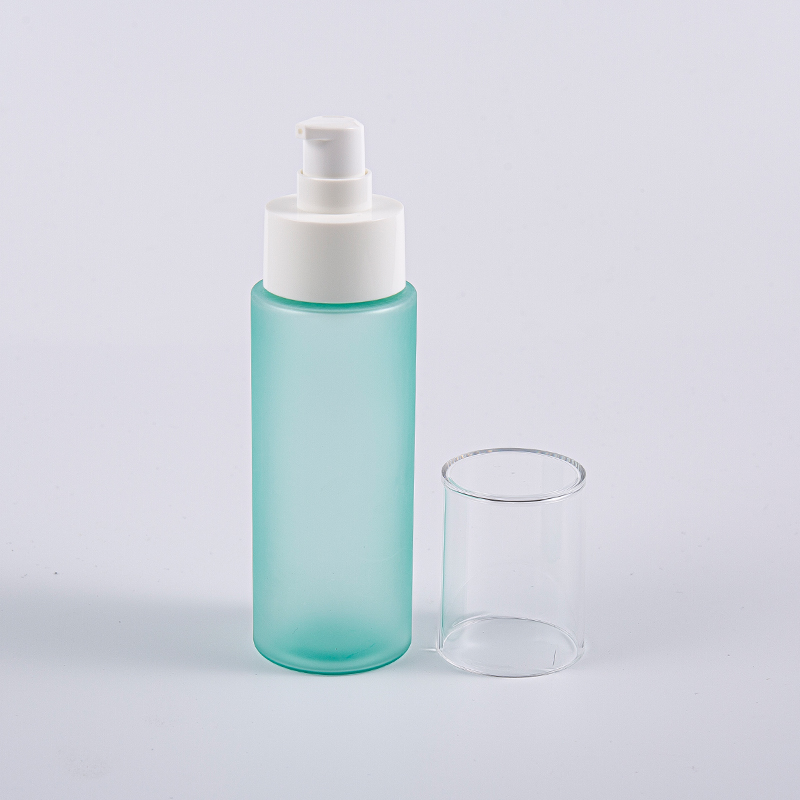 Garrafas faciais redondas do toner do ANIMAL DE ESTIMAÇÃO de 100ml Frost