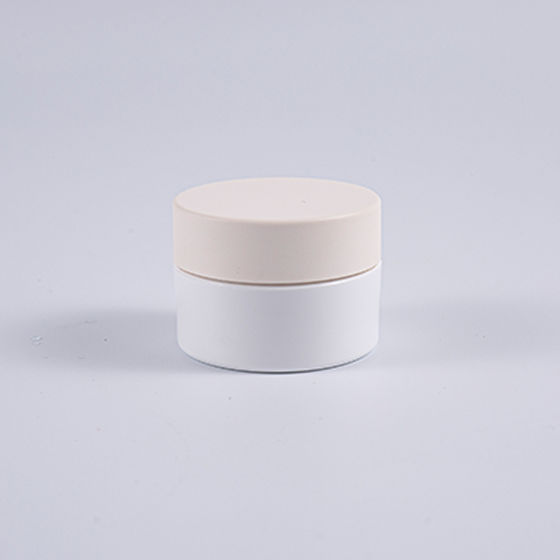 Frasco de creme PETG redondo branco 10g Frasco de creme PETG redondo branco 10g