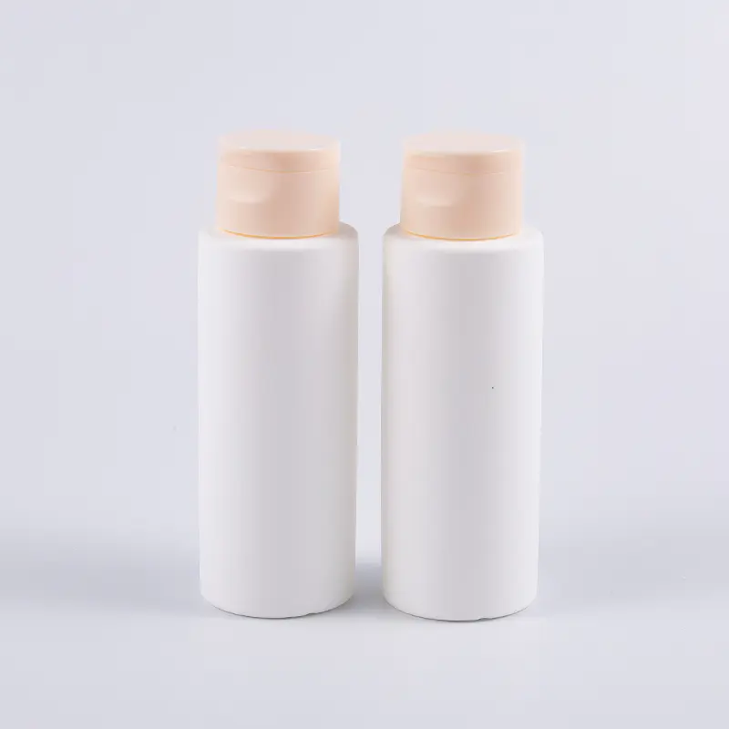Frasco de loção branca fosca multicamadas de 200ml, loção e cremes para o corpo para cuidados com a pele