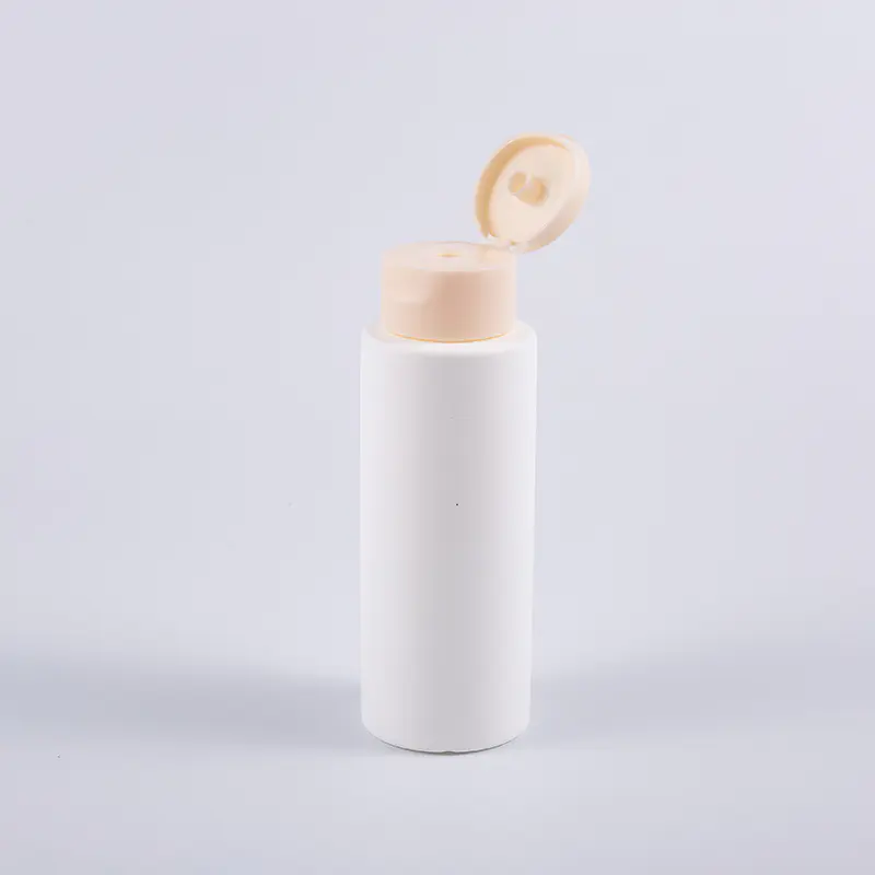 Frasco de loção branca fosca multicamadas de 200ml, loção e cremes para o corpo para cuidados com a pele