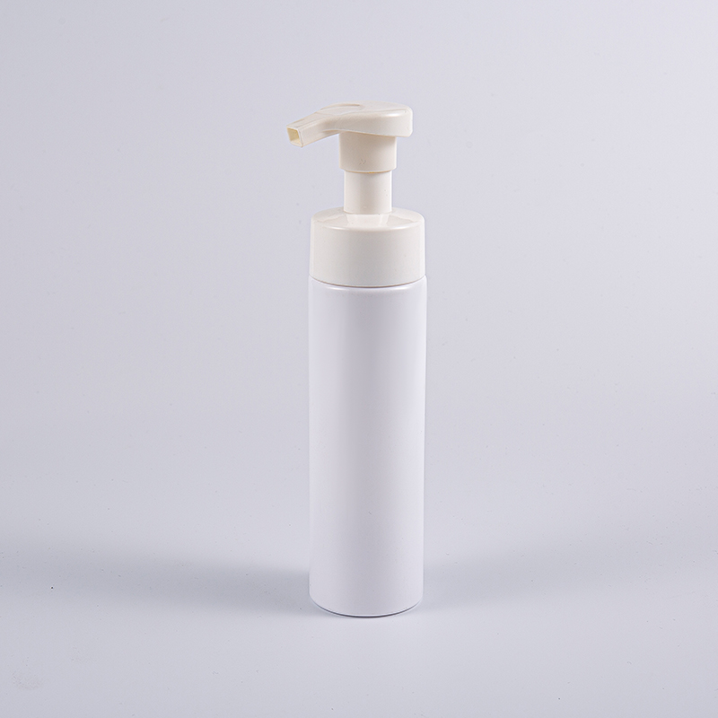 Recipiente portátil projetado garrafa de bomba de espuma de limpeza redonda de 200ml
