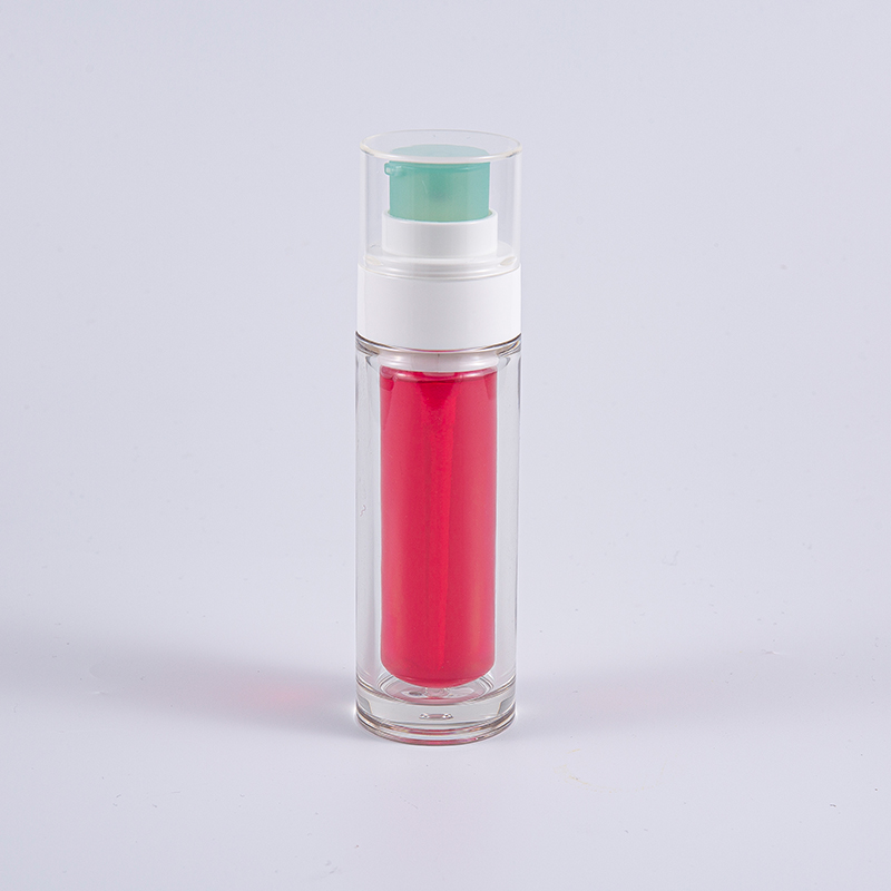 Garrafa PETG transparente com saco interno composto multicamadas 30ml 50ml Garrafa a vácuo com bomba Garrafa PETG transparente com saco interno composto multicamadas 30ml 50ml Garrafa a vácuo com bomba