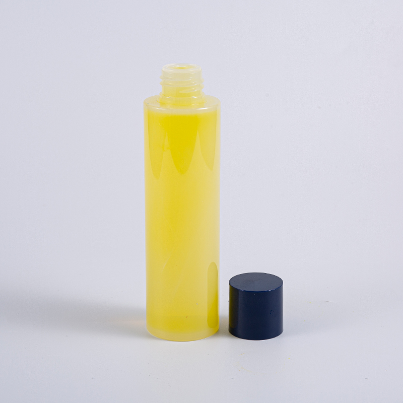 Garrafa redonda da loção de 50ml 100ml 120ml 130ml 170ml 200ml PETG com tampa de rosca redonda e inserções pequenas