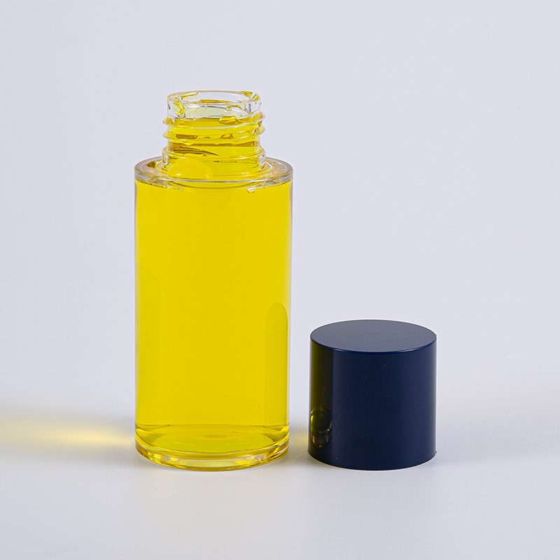 Garrafa redonda da loção de 50ml 100ml 120ml 130ml 170ml 200ml PETG com tampa de rosca redonda e inserções pequenas
